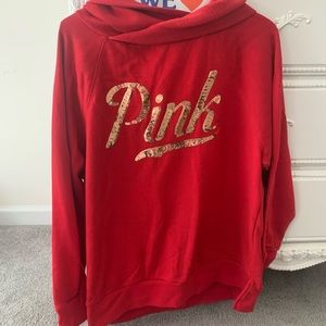 I’m selling a red pull over hoodie